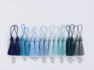 Brand New Customized 2026 Silk <b>Tassels</b> 8cm 1.5cm Custom Colours Loop Jewellery Key Rings Bag Bookmark <b>Crafts</b> Top Quality <b>Tassel</b> - Product Image 4
