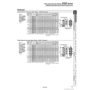 Raccord instantané SMC Pneumatics KQ2ZD06-03NS pièces pneumatiques - Product Image 4
