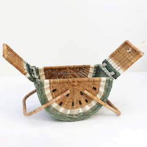 Panier à citrouilles artisanal en rotin naturel, adapté à l'organisation de la maison, demande des fournisseurs, léger et respectueux de l'environnement - Product Image 3