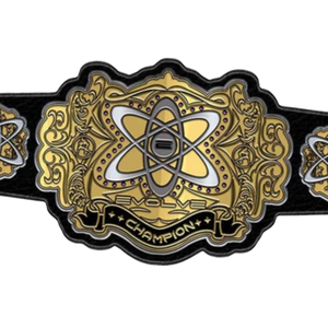 Cinturón de Campeonato Atómico Personalizable de Alta Calidad en Negro y Dorado, Cinturón Deportivo Personalizado, Edición de Coleccionista - Product Image 5