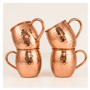 Tazas Moscow Mule de Cobre Sólido Premium, Acabado Martillado, Diseño Moderno Ecológico, Vajilla para Cócteles, Personalizable con Logotipo, Venta al Por Mayor - Product Image 5