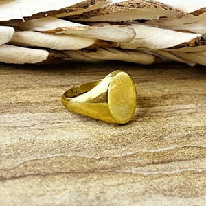 New Arrival Bohemian Signet <b>Ring</b> High Quality Brass Men 18k Gold Plated <b>Plain</b> Design Band <b>Ring</b> Wholesale/OEM/ODM - Product Image 3
