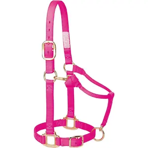 Wholesale Equestrian Products Adjustable Nylon Soft Material Customized Logo Horse Halters