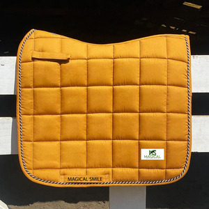 Almohadillas para Silla de Montar de Alta Calidad, Línea Clásica, Color Amarillo Mostaza, Almohadilla para Silla de Montar de Doma Clásica, Gran Calidad - Product Image 1