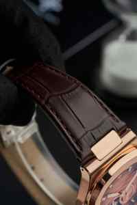 Reloj deportivo mecánico resistente al agua para hombre, Alexander Ferros 6312R-08, correa de cuero de zafiro, con cierre desplegable, de acero inoxidable - Product Image 5
