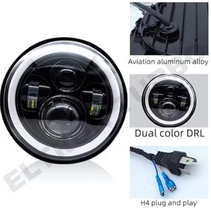 Ampoule de phare avant ELTRON TURBO LED blanche et jaune, lampe Angel Eye compatible avec tous les modèles Bullet & Thar, faisceau haut/bas - Product Image 2