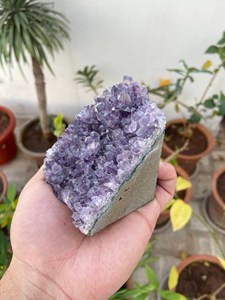 Amethyst Druzy <b>Cluster</b> | Natural Raw Purple <b>Crystal</b> Geode | Carved Feng Shui Mineral Display Decor & Gift by Artist Jewel - Product Image 5