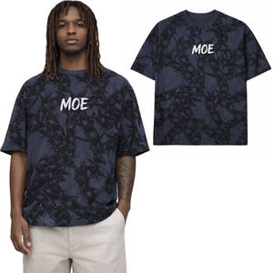 Camisetas para Hombre con Estampado de Cadena en Toda la Superficie, 240 GSM, Algodón, Estilo Urbano, Personalizables con Logotipo, Marca Privada, Fabricante de Ropa OEM - Product Image 1