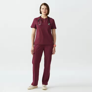 Nuevo Estilo, Diseño de Moda, Uniformes Médicos Unisex para Enfermería, Conjuntos de Uniformes Quirúrgicos de Lona de Secado Rápido y Transpirables, Uniformes Personalizados con Logotipo - Product Image 3