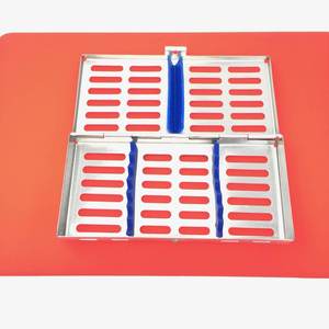 Ergonomic Manual Dental Sterilization Cassette Tray <b>for</b> 10 Instruments Clinics - Product Image 5