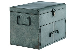 Portable Iron Trunk Metal Storage Box For Travel Camping Moving Household Organization And Personal Storage - Product Image 5