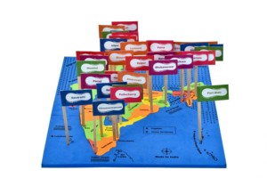 Naksha 2.0 - Conozca Bharat más allá del mapa. Mayor grosor de espuma y incluye banderas. - Product Image 2