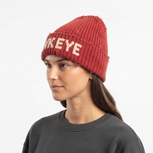 Bonnet tricoté Hawkeye rouge en acrylique, chapeau d'hiver unisexe décontracté avec motif lettre brodé 56-58CM - Product Image 2