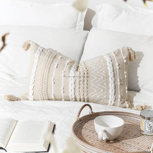 Luxury Cushion Cases Premium Quality Boho Cushion <b>Cover</b> Decorative for Bed <b>Sofa</b> Portable Grey Throw Pillow <b>Cover</b> - Product Image 5