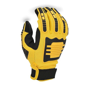 Guantes Profesionales de Algodón y Cuero de Alto Impacto, Guantes de Seguridad con Protección TPR, Guantes de Trabajo Industriales Resistentes - Product Image 2