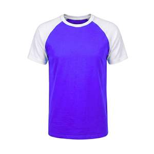 Camiseta Deportiva Raglán Personalizada para Hombre, de Secado Rápido, Transpirable, de Poliéster y Elastano, Cuello Redondo, Manga en Contraste, para Gimnasio, Running - Product Image 1