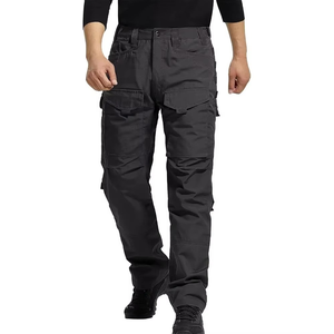 Pantalones Deportivos Negros Tipo Cargo para Hombre, Pantalones Casuales con Cordón Ajustable, Transpirables, para Verano y Actividades al Aire Libre - Product Image 3