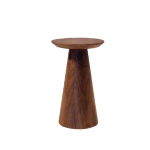 Table basse ronde moderne en bois, design minimaliste, meuble de salon en bois massif, table d'appoint pour coin lecture - Product Image 5