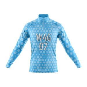 Maillot de cyclisme pour hommes à manches longues, coupe-vent, respirant, séchage rapide, léger, en tissu extensible Spandex/Polyester - Product Image 5