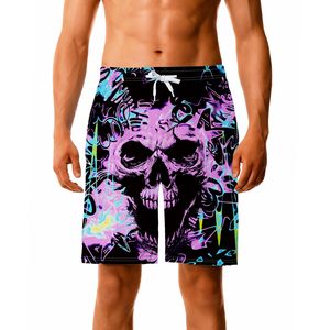 Shorts de bain pour homme entièrement imprimés par sublimation, séchage rapide, taille à cordon de serrage, style décontracté avec poches, longueur courte - Product Image 4