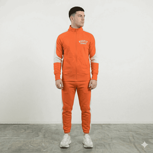 Wholesale Custom Logo Men's Tracksuits Blank Pullover Streetwear Solid Vintage <b>Oversize</b> Two Piece <b>Jogger</b> Set Men's Tracksuits - Product Image 1