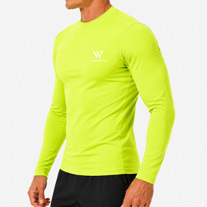 Custom Sports <b>Compression</b> <b>Shirt</b> for Unisex Long Sleeve Rash Guard Breathable Stretch Quick Dry 220g Gym Running Workout Athletic - Product Image 4