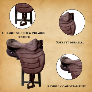 Silla de Montar Inglesa Treeless Freemax, Silla de Montar Ligera para Caballos, Cómoda para Entrenamiento de Resistencia, Equipo Ecuestre, Suministro al por Mayor - Product Image 4