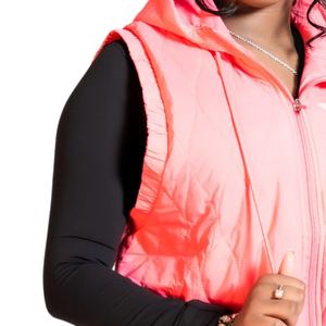 <b>Packable</b> Quilted Vest Black Women Lightweight Sleeveless Puffer <b>Jacket</b> Button Closure Outerwear Custom Casual Outdoor Layering - Product Image 6