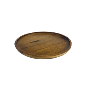 Natural Round Wooden Serving <b>Plate</b> Handmade Solid Color Minimalist Design Dishes & <b>Plates</b> Customized On Sale - Product Image 4