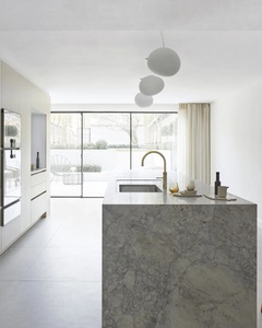 MiyaStone Wholesale <b>Artificial</b> 3D Printed Calacatta Grey Quartz Slab for Residential Project - Product Image 5
