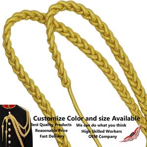 Cordón Aiguillette Dorado de Mylar Pequeño con Etiquetas de Barril Doradas - Product Image 4