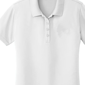 Zeta White Premium Polo Shirt Unisex Cotton Poly <b>Blend</b> Embroidered Logo True to Size Casual College Greek Apparel for Sorority - Product Image 4