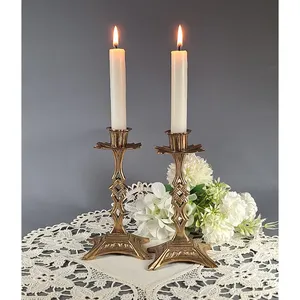 Portavelas Elegante para el Hogar, Diseño Personalizado con Aspecto Atractivo, Juego de 2 Portavelas de Metal - Product Image 4