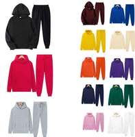Ensemble de survêtement molletonné personnalisé OEM pour homme – Sweat à capuche et pantalon de jogging décontracté, chaud et ample pour l'hiver