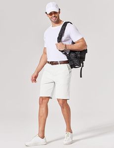 Pantalones Cortos Chino Premium para Hombre, Ropa Casual de Verano, Pantalones Cortos Chino Elásticos para Hombre, Estilo Casual Elegante, Logotipo Personalizado, Pantalones Cortos de Golf para Hombre - Product Image 1