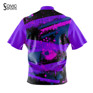 Custom Printed <b>Bowling</b> Jerseys Set Sublimated Personalized Designs Friendly Stretch Fabric for Teams - Product Image 6