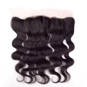 Virgin Indian Human Hair <b>Lace</b> <b>Frontal</b> <b>Wig</b> Natural Wave & Deep Wave Black Soft Fullness - Product Image 1