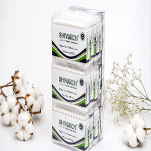 Hisopos de Algodón Desechables con Palito de Papel, Paquete de 100, Hisopos de Algodón Suaves de Primera Calidad para Limpieza de Oídos, Maquillaje, Cosméticos e Higiene Personal - Product Image 3