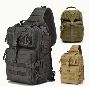 Sac à dos tactique avec système Molle, bandoulière en nylon, sac utilitaire de randonnée en plein air, unisexe, fermeture éclair souple - Product Image 4