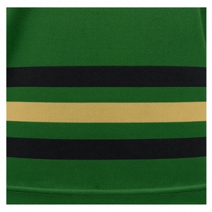 Personnalisez votre maillot de football à étiquette privée unisexe vert et or, sublimé, manches longues, col en V, antibactérien, uniformes imprimés en 3D - Product Image 5