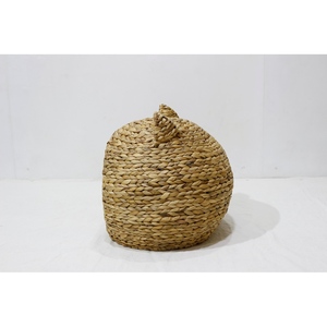 Mignonne maisonnette ronde en bambou avec oreilles de chat pour petits chats, nid d'intérieur respirant - Product Image 3