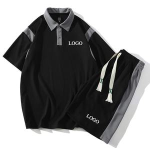 ชุดกีฬาเสื้อยืด กางเกงขาสั้น และเสื้อเชิ้ตผู้ชาย ชุดเซ็ตแขนสั้น ชุดวอร์ม 2 ชิ้น ชุดเซ็ตเปล่า 2 ชิ้น - Product Image 6