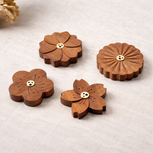 Porta Incienso Artesanal de Madera y Latón para el Hogar, Templo, Aromaterapia, Mini Porta Incienso Floral para Meditación - Product Image 6