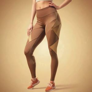 Leggings de yoga longs en tricot 95% coton pour femmes pantalons de fitness à la mode Vente en gros Design personnalisé - Product Image 2