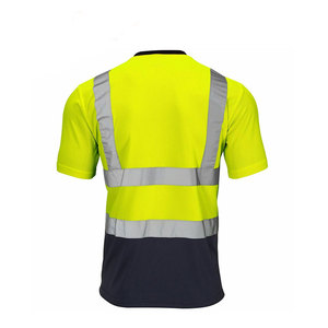 Premium Quality Men's Sleeveless High Visibility Safety <b>Work</b> T-Shirt Crew Neck <b>Waterproof</b> Nylon Spandex Customizable - Product Image 3