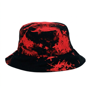 Sombrero de Pescador Unisex, Color Negro y Verde Azulado, Diseño Tie-Dye, Lona de Poliéster, Estilo Urbano, Casual, Primavera/Verano, Adulto, 56-58 cm - Product Image 3