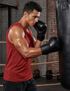 Débardeur de sport pour homme à faible MOQ, idéal pour la course et l'entraînement, en mélange de polyester respirant et anti-humidité, sans manches, pour l'été - Product Image 5