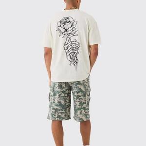 Camiseta Personalizada para Hombre, Camiseta de Algodón 100% Grueso, Impresión Digital 3D de Alta Calidad, Estilo Urbano, Impresión Directa en Serigrafía - Product Image 3