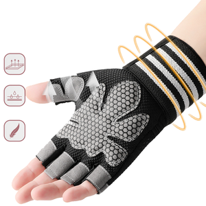 Guantes Antideslizantes para Levantamiento de Pesas con Diseño de Liberación Rápida y Soporte Ajustable para la Muñeca para Entrenamiento en Gimnasio - Product Image 4