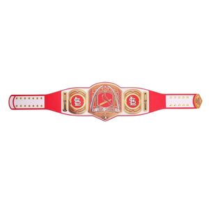 Ceinture de champion personnalisée Cardinals, design rouge et or sur mesure avec logo d'équipe pour les fans et les collectionneurs - Product Image 1